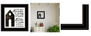 Trendy Decor 4U A House by Cindy Jacobs, Ready to hang Framed Print, Black Frame, 15" x 15"